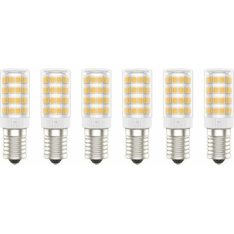 [JAMAIS UTILISÉ] Ampoules LED E14, Blanc Chaud (3000K), Sans Scintillement, Non Dimmable, 300 Lumens, IRC80, Pack de 6 - (Blanc Chaud, 5W) [Classe énergétique A+] (1/4)