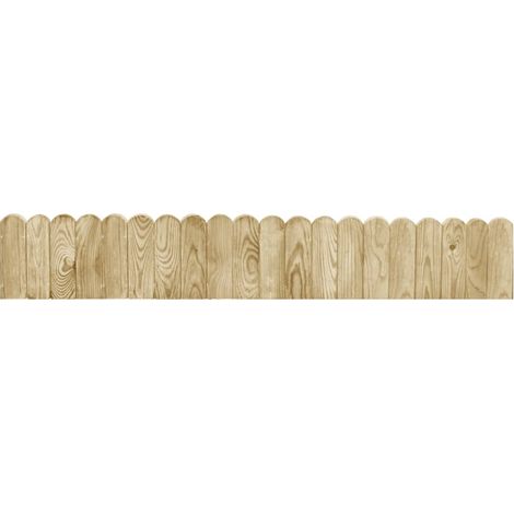 Rouleaux de bordure 3 pcs 120 cm bois de pin imprégné (1/5)