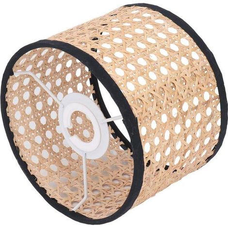 Abat-jour universel en rotin tissé pour lustre E27 E14, lampe suspendue plafonnier (1/3)