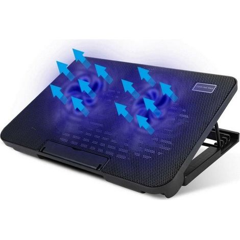 TrAdE Shop Traesio - Base Supporto Raffreddamento Per Notebook Pc Portatile Ventole 2 Usb 17'' N99 - (1/3)