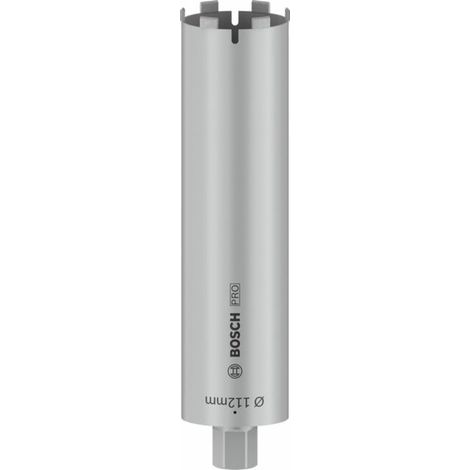Bosch – Couronne de forage diamantée 1 1/4" UNC – Longueur 400mm – Pour maçonnerie – Segments soudés au laser – Amorce facile