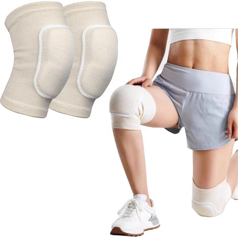 1 Paire Genouillères Danse en Mousse – Protection Souple pour Genoux, Genouillère Sport Respirante pour Danse Yoga Entraînement (1/5)