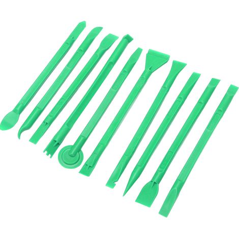 Lot de 100 Spudger Antistatique Multifonction Léger en ABS Souple Outil Universel d'Ouverture pour Réparation de Téléphone Vert (1/5)