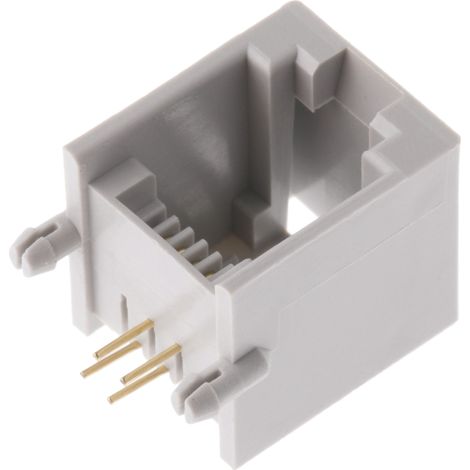 Connecteur RS PRO Femelle Montage sur CI Angle Droit ( Prix pour 1 ) (1/2)