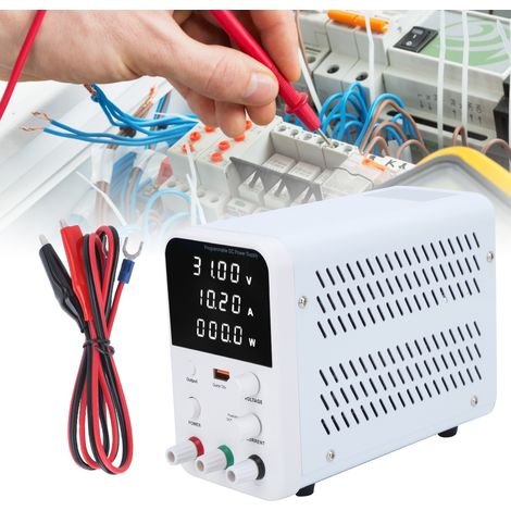 WPS3010B 10A/30V/300W Programmierbares Schaltnetzteil (Gleichstrom), geregeltes und einstellbares Gleichstromnetzteil, USB-Netzteil, programmierbares und reparierbares Netzteil, 230V-Stecker (europäis (1/5)