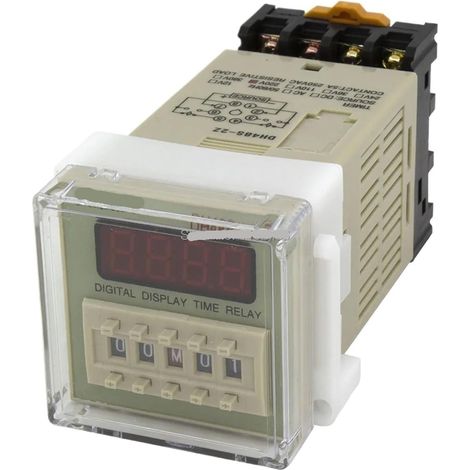 Relais temporisé DPDT DH48S-2Z AC 220V 110V AC/DC 24V 12V avec (1/4)