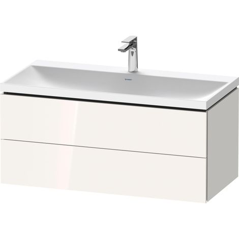 Duravit L-Cube c-shaped Ensemble suspendu, 2 tiroirs, sans