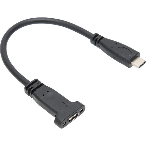 Este soporte está diseñado para gabinetes de torre ultradelgados e incluye un puerto VGA desmontable, un soporte de montaje metálico y un cable de extensión USB-C. Es plug-and-play y ofrece velocidade (1/4)