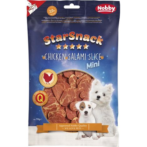 Nobby StarSnack MINI Chicken Salami Slice 70g 70g Katzenleckerlis (1/2)