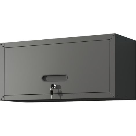 Armoire murale en métal - élément suspendu en acier avec portes verrouillables - 34,5 cm × 75 cm × 30 cm (1/5)