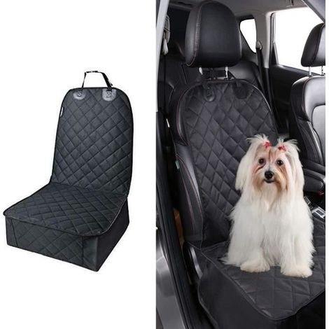 Housses de Siège d'auto pour Chien, Housse Banquette Imperméable pour Voiture,Imperméable,Anti-Rayures,Noir (1/4)