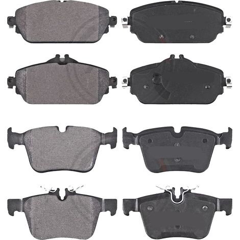 KIT PASTIGLIE FRENO ANTERIORI E POSTERIORI compatibile con MERCEDES-BENZ CLASSE C T-MODEL (S205) / PASTIGLIE FRENANTI AUTO OEM P 50 119 P 50 123,P 50 122 / SOSTITUZIONE DIRETTA / BASSA POLVERE / SILE