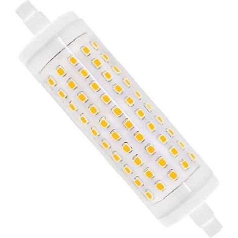 Ampulle R7S LED 118 mm, 15 W, dimmbar, weißes Licht, 3000 K, entspricht Lampe Crayon Halogen J118 R7S 150 W–200 W, AC 220 V, R7S Keramik-LED für Studio/Salon, [Energieklasse A] (1/5)