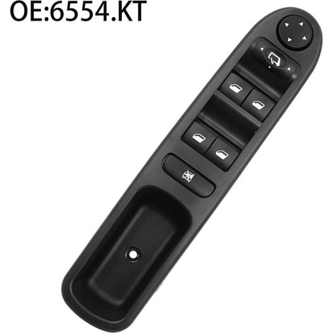 Il s'agit du commutateur de commande de lève-vitre électrique 6554.KT pour les voitures Peugeot 307CC fabriquées entre 2003 et 2008, utilisé pour commander la fonction de montée et de descente de la v (1/4)