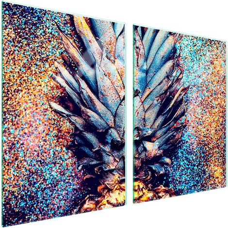 Plaque de protection en verre pour poêle 2x45x52 Fruits (1/5)