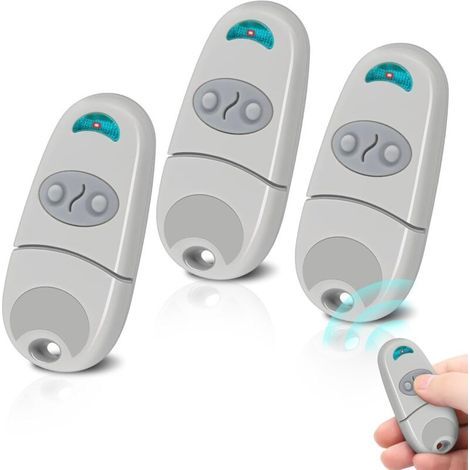 3-Piece Gate Remote Control, 433.92 MHz Garage Door Remote Control, C@me Remote Control Compatible with 433.92 MHz EV, NA, EE Remote Controls, 2 Channels (1/5)
