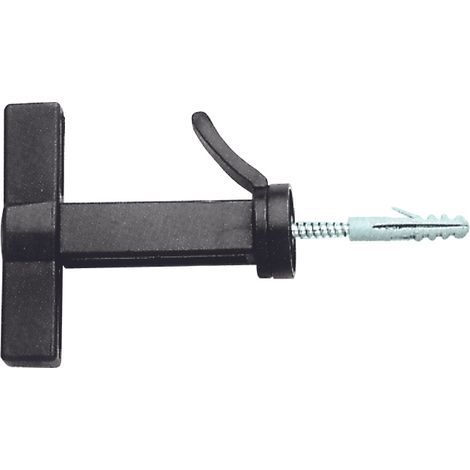 FERMAIMPOSTE A SCATTO NERO A FARFALLA VITE + TASSELLO 25.00 pz