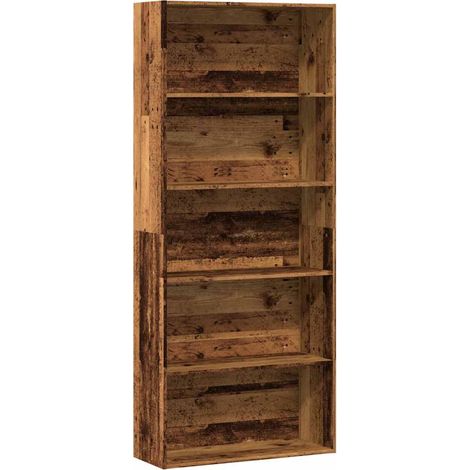 Maison Exclusive - Libreria Legno Antico 80x30x189 cm in Legno Multistrato