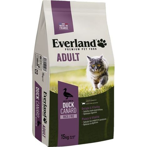Everland Chat Adulte 15kg Aliment Complet Pour Chat Adulte - Everland