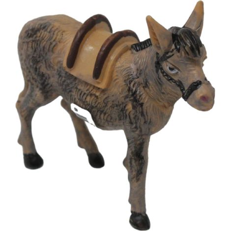 Asino in Plastica per Presepe 8,5 cm 11172 (1/5)