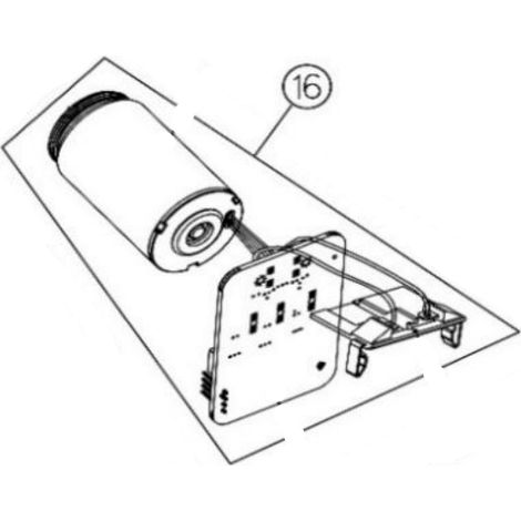 Kit assemblato motore scheda e base batteria da matr. PG3520 forbice PV280