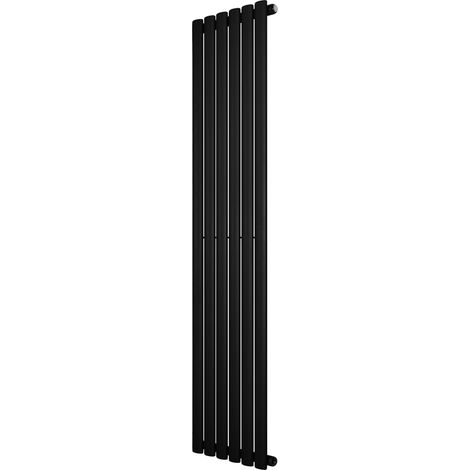 Gliederheizkörper Designer, Vertikal, Schwarz, 1600 x 360mm