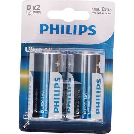 Philips Ultra LR20 Pile LR20 (D) alcaline(s) 1.5 V 2 pc(s) Y132073 (1/2)