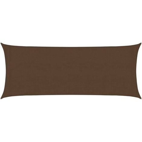Voile d'ombrage, 160 g/m², marron, 2 x 4,5 m, polyéthylène haute densité (1/5)