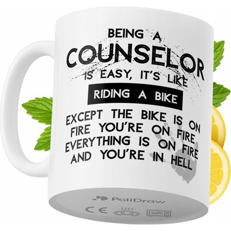 Mug humoristique pour conseiller, avec un texte amusant et un design graphique original. Idéal pour les anniversaires, les fêtes et les occasions spéciales. Mug premium pour la maison, le bureau et le (1/5)