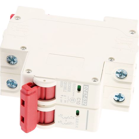 2-poliger Leitungsschutzschalter (LS-Schalter) 500 V DC 10 A DZ47-63Z-2P (1/5)