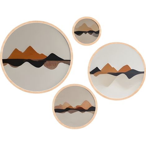 Arte de pared de MDF con marco Painting Multicolor (1/2)
