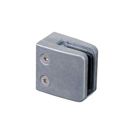 [QUALITE FRANCAISE] - Pince à verre carré pour plat - Hauteur 55mm longueur 55mm - Zamac brut - À visser