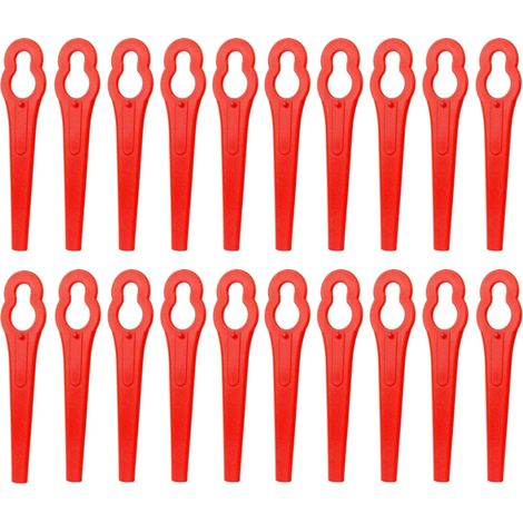 Trade-Shop 20x Ersatz-Messer Klingen Set Ersatz für Bosch F016800183 F016F03322, ALM BQ026 / Rasentrimmer Mähroboter Rasenroboter Zubehör (1/5)