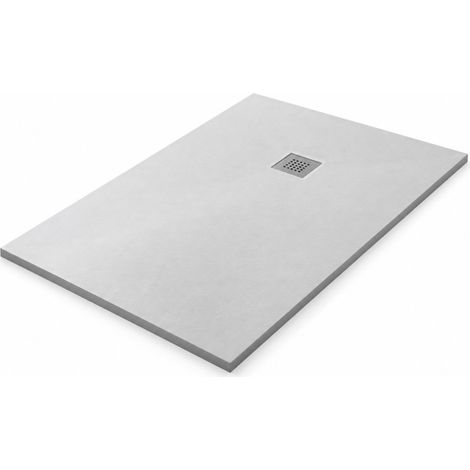 Receveur de Douche Rectangulaire 140x90cm MC BATH Kei Vulcano Fonte Minérale Blanc - 01KEBL14000900M (1/2)