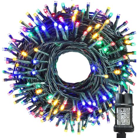 Guirlande Lumineuse de Noël 20M 200 LED - Lumières de Sapin Vert, Idéale pour Extérieur/Intérieur, Balcon (1/5)