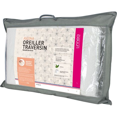 Oreiller ASCONA mousse à mémoire de forme Viscose de soja 40x60 cm (1/5)