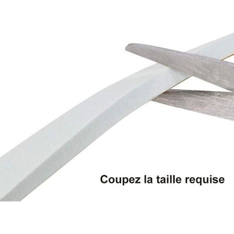 Bande de caoutchouc autocollante blanche 2, Convient pour portes et fenêtres scellées, 12mmx6mmx8m (1/4)