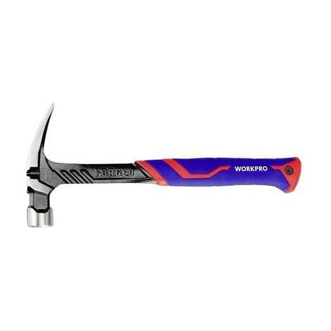 Martillo workpro wp241013 cabeza acero 450g mango ergonómico