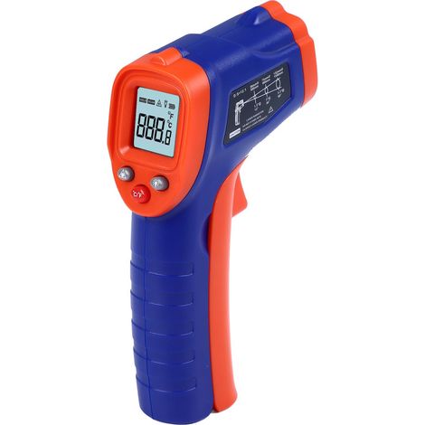 Thermomètre infrarouge sans contact à réponse rapide pistolet de mesure de température portable pour cuisson four à pizza barbecue moteur (1/5)