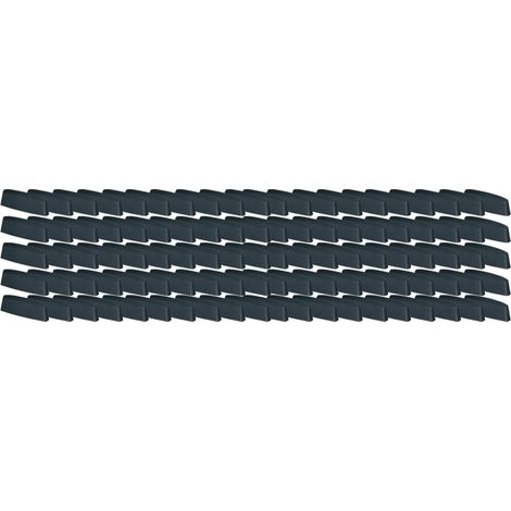 Ablaufkappen für PVC-Fenster, anthrazitfarbene Abdeckung, 36 mm, 100er-Set
