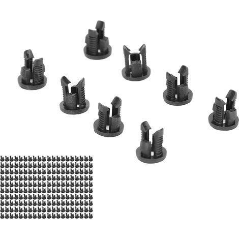 200 supports de diodes électroluminescentes (LED) 3 mm, en nylon 66 noir, avec clip de fixation. (1/5)
