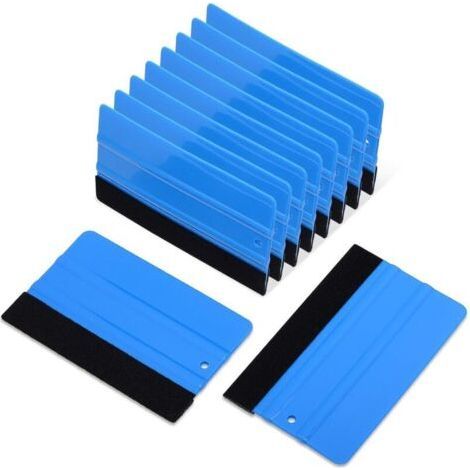 Set of 10 Window Film Squeegee, Durable with Fiber Edge, Window and Car Tinting Tool (1/5)