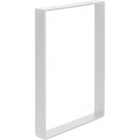 Pied industriel en acier finition blanche – Dimensions 25 x 4 x 35 cm – Installation boulonnée – Poids maximum supporté 1,97 kg – REI