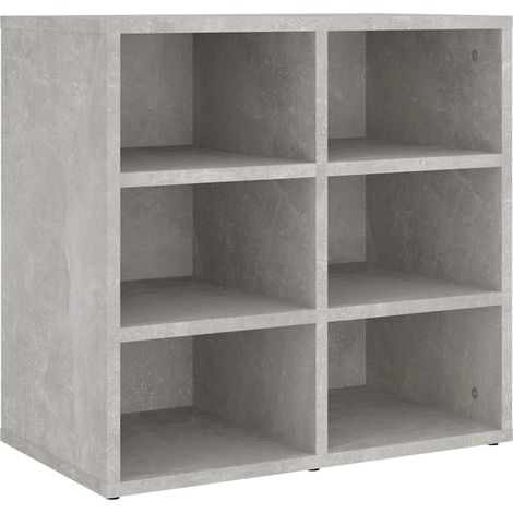 Maison Exclusive - Mueble zapatero color gris hormigón 52,5x30x50 (1/5)