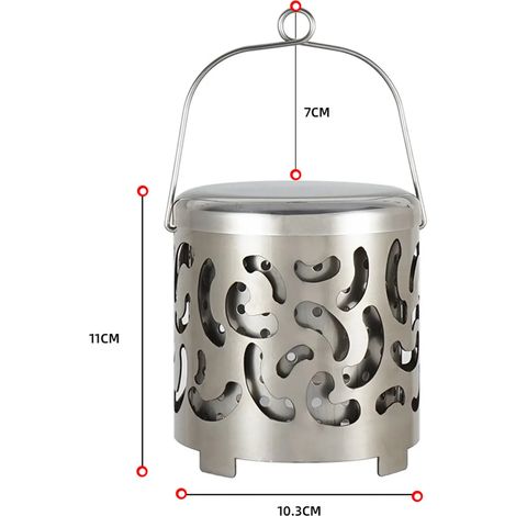 Mini réchaud portable à gaz kérosène pour la pêche, le camping et les activités de plein air. Réchaud à gaz butane en acier inoxydable résistant au vent avec boîte de rangement. Réchauds de cuisine po (1/5)