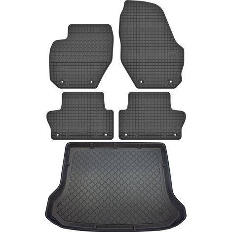 Volvo XC60 I SUV von 10/2008-06/2017 SET - Gummifußmatten + Kofferraummatte (1/5)