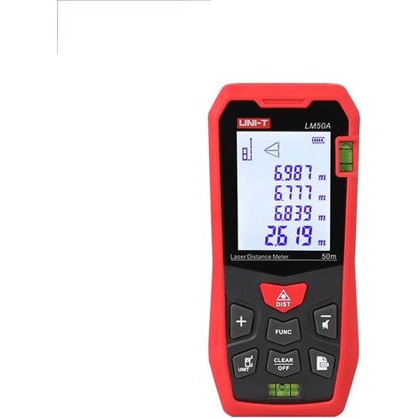 Télémètre laser LM50A, télémètre laser portable de 50 m avec fonction d'auto-étalonnage (1/5)