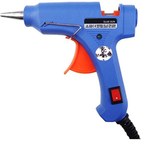 Pistolet à Colle - 65 W - Pour Bricolage et DIY - Compatible Colles 7 mm - Avec Support Métallique et Indicateur LED (1/3)