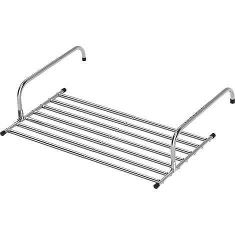 Étagère à linge suspendue Étendoir mural rétractable pour la maison Étagère à vêtements pliante en acier inoxydable pour étagère de jardinière intérieure extérieure,Taille: 61-107cm