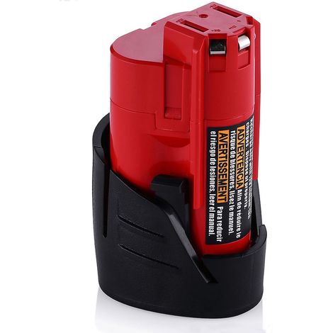 PDstation 3500mAh 12V M12 Batterie Remplacement pour Milwaukee M12 Batterie 48-11-2401 48-11-2402 Remplacement pour Milwaukee 12V Batterie